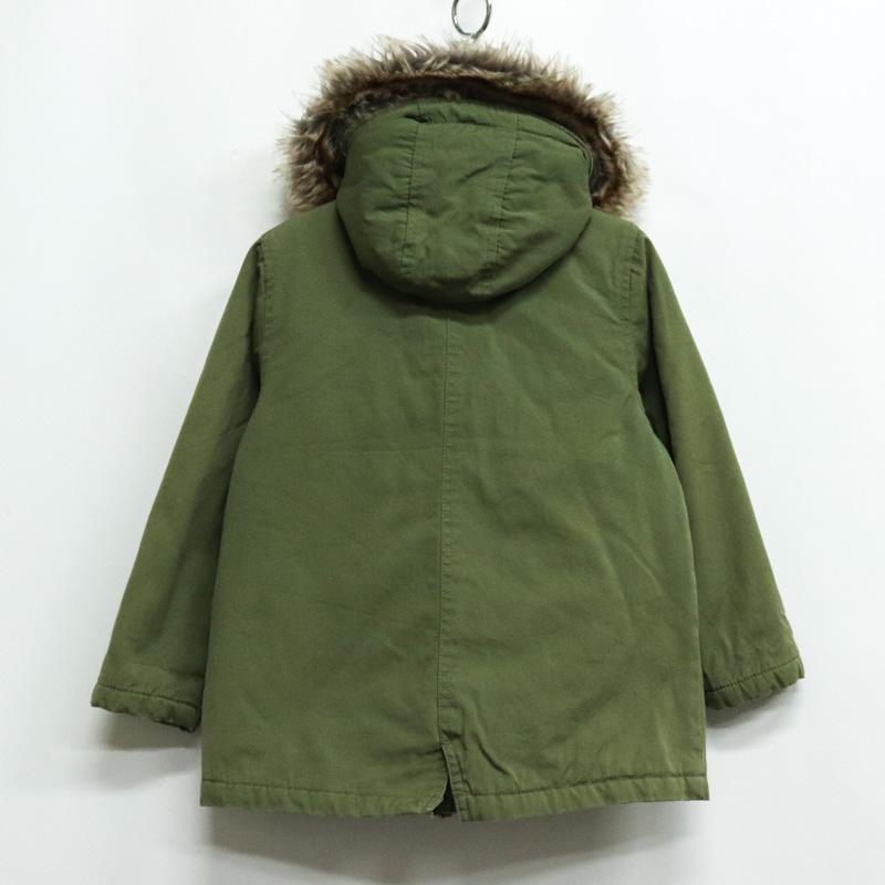 グローバルワーク モッズコート ファー付き ジャンパー アウター