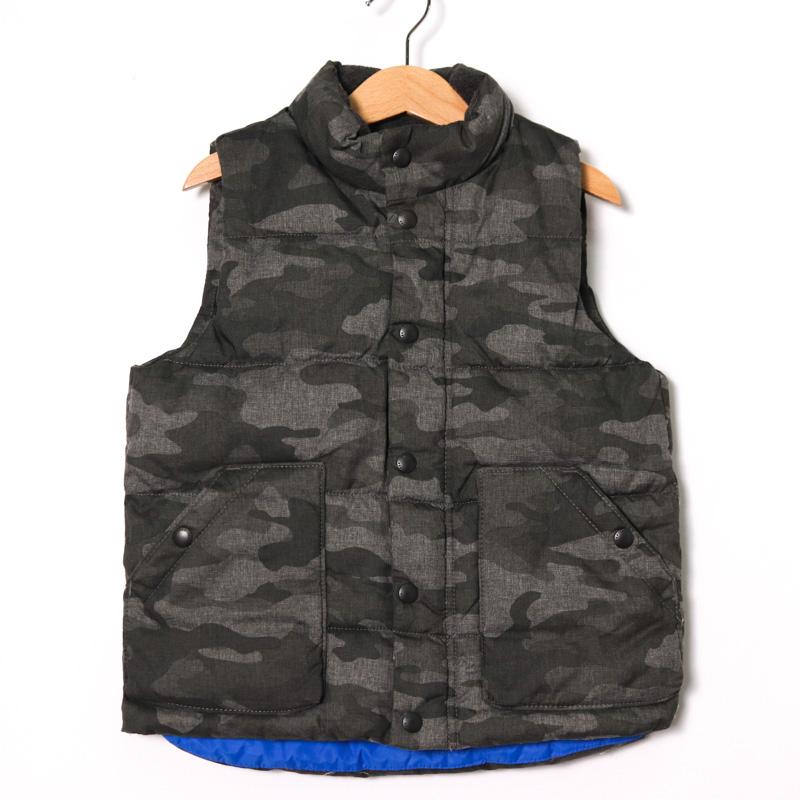 GAP（ギャップ） ダウンベスト カモフラ柄 中綿入り アウター キッズ