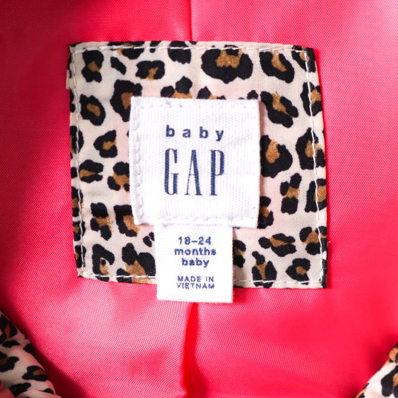 GAP（ギャップ） ダウンベスト レオパード柄 ヒョウ柄 中綿入り