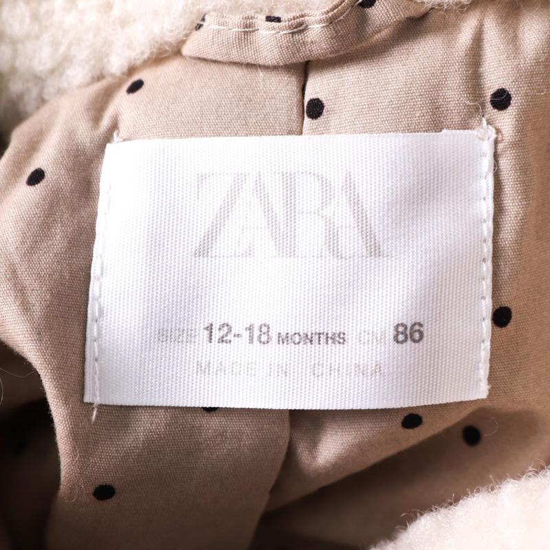 ザラ ボアフリースジャケット ジャンパー アウター ベビー 女の子用 12-18months/86cmサイズ ベージュ ZARA｜kbnet2019v2｜03