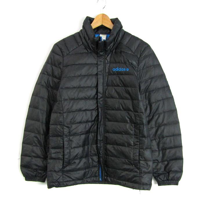 adidas ダウンジャケット 150サイズ ネイビー・ブルー adidas ネイビー ダウンジャケット