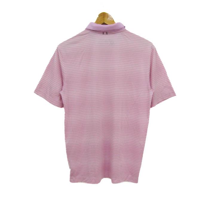 NIKE GOLF ナイキ ゴルフ ウェア ストライプ 半袖 ポロシャツ L ストレッチ Dri-FIT ツアー ストライプ ゴルフ半袖ポロシャツ