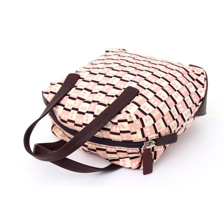 Bally バリー ハンドバッグ モノグラム キャンバス/レザー ミニ