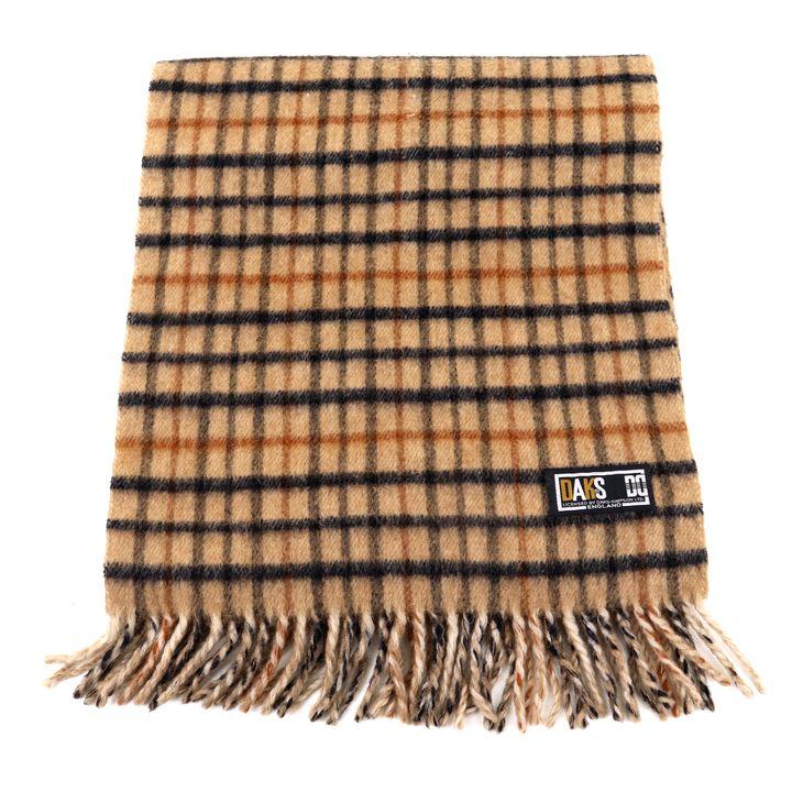 DAKS ダックス マフラー ウールマフラー カシミヤ混 チェック柄