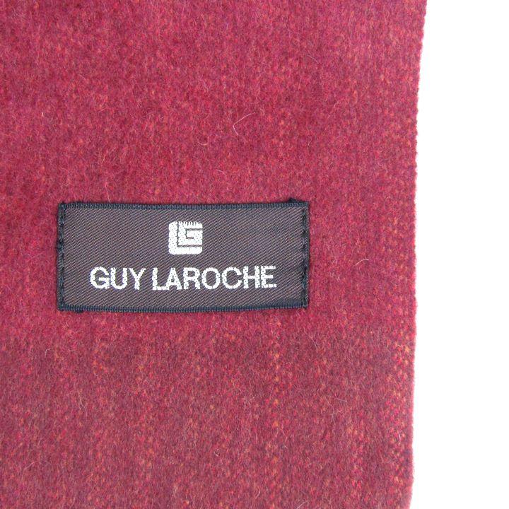 ギ・ラロッシュ マフラー 無地 ロゴ フリンジ ブランド 小物 
