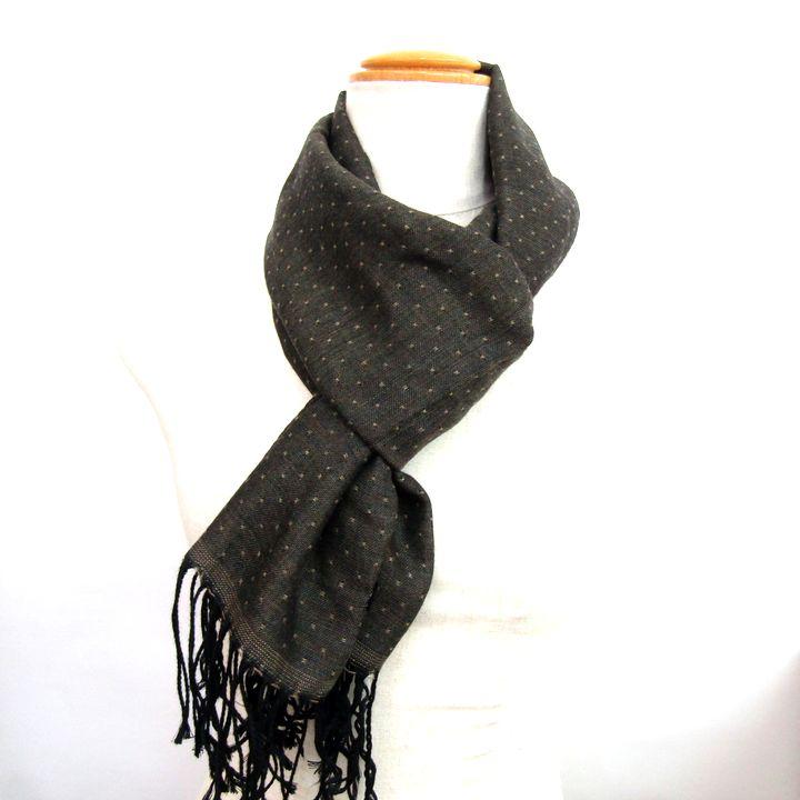 フェアファクス マフラー ドット柄 ウール/シルク混 イタリア製 ブランド 小物 レディース ブラウン FAIRFAX |  | 05