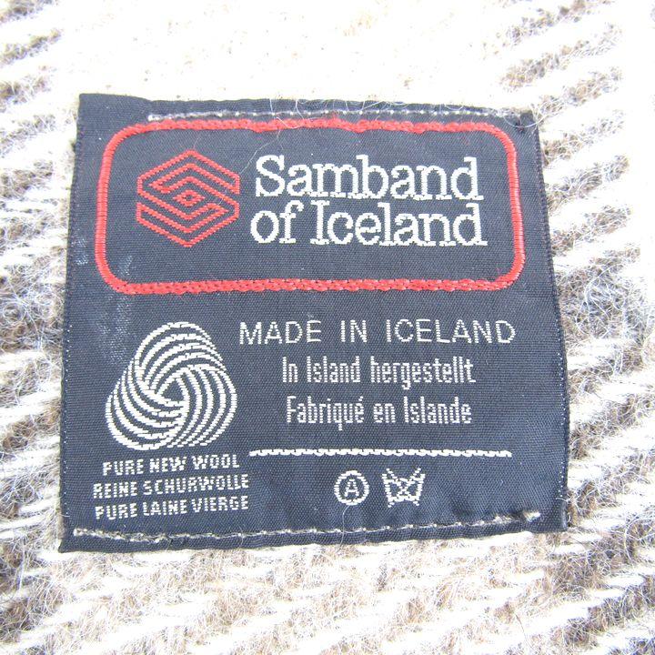 Samband of Iceland　マフラー　膝掛けにも サムバンドオブアイスランド ストール マフラー チェック柄 ウール