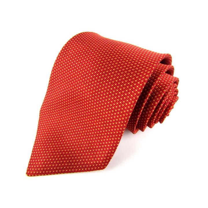 ピーピーエフエム ブランドネクタイ 総柄 シルク メンズ オレンジ PPFM