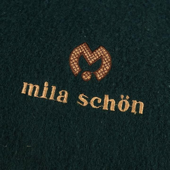mila schon（ミラショーン） マフラー 無地 ロゴ ブランド 小物 メンズ