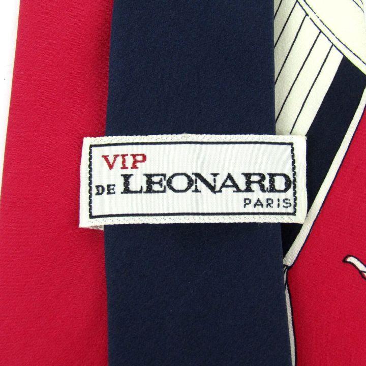 LEONARD（レオナール） ブランドネクタイ ワイドタイ 総柄 植物柄 花柄