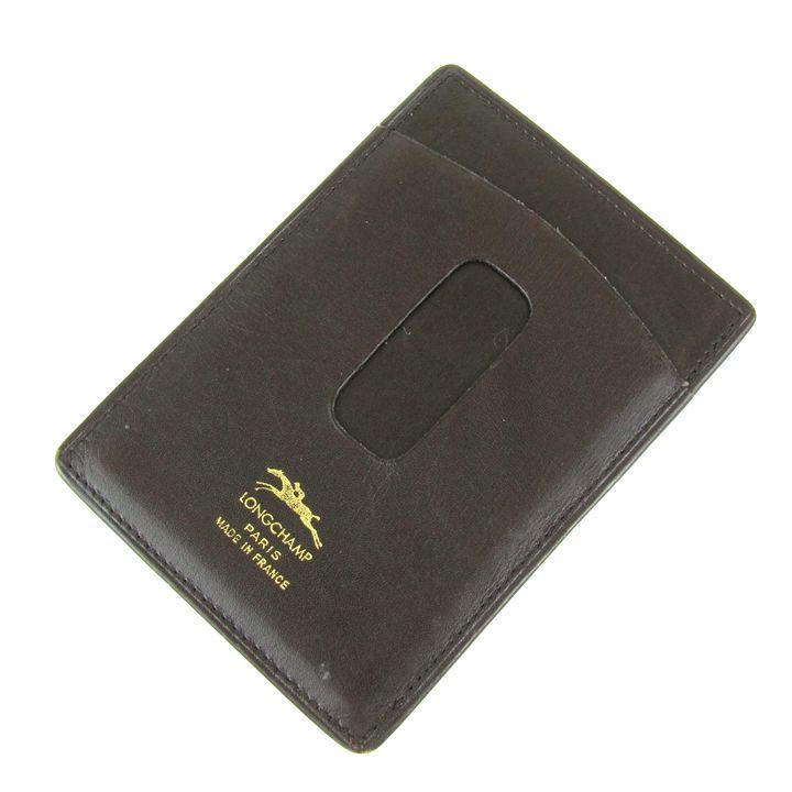 LONGCHAMP（ロンシャン） パスケース レザー モノグラム カードケース