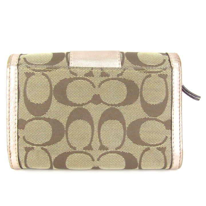 COACH（コーチ） 二つ折り財布 シグネチャー 小銭入れあり ウォレット 