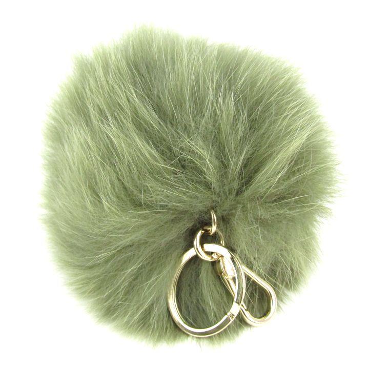 新品未使用！　FURLA フルラ　コインケース　キーリング　チャーム　グリーン★ FURLA（フルラ） ファーチャーム キーホルダー キーリング ブランド