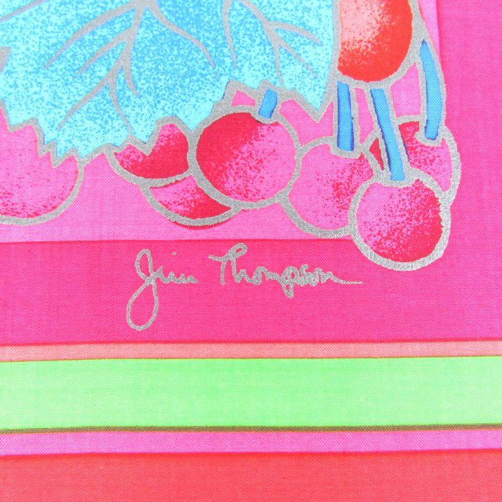 ジムトンプソン（JIM THOMPSON） ハンカチ イチゴ柄 シルク タイ製