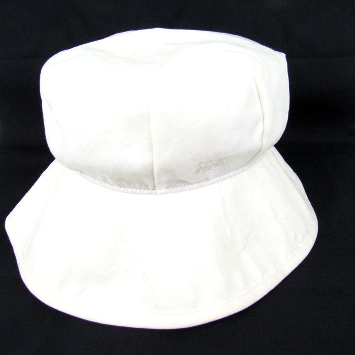 【新品タグ付き】HANAE MORI スカーフ付き　ブラウス　オフホワイト HANAE MORI ハナエモリ ハット 刺繍 帽子 ブランド レディース