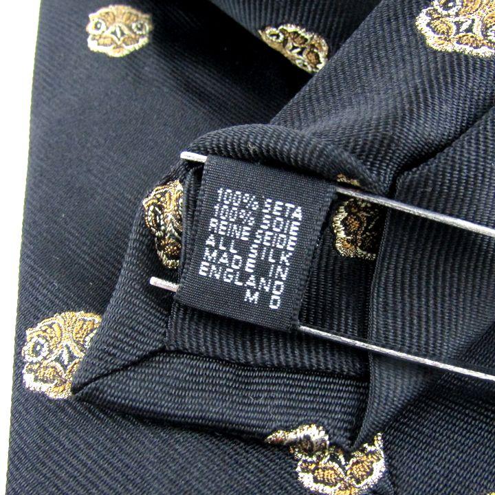 サックスフィフスアベニュー ネクタイ ブランド ワイドタイ シルク 英国製 ハンドメイド メンズ ブラック Saks Fifth Avenue サックスフィフスアベニュー ネクタイ ブランド ワイドタイ シルク