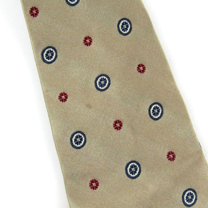 メンズ 【美品】Franco Minucci フランコミヌッチ ネクタイ 小紋柄 茶色