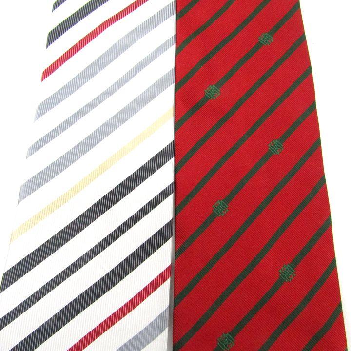 DAKS（ダックス） ネクタイ ブランド 3点セット ストライプ 犬柄