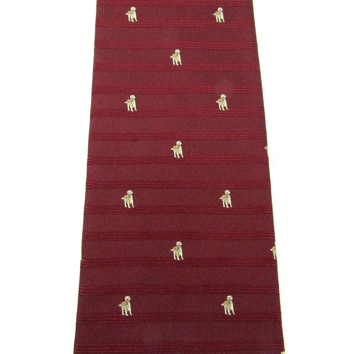 DAKS（ダックス） ネクタイ ブランド 3点セット ストライプ 犬柄