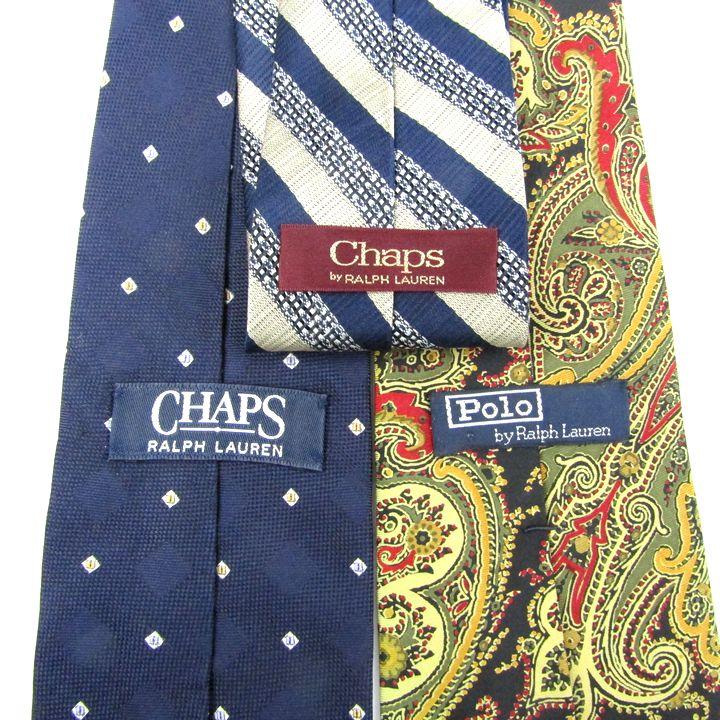 POLO RALPH LAUREN ネクタイ 3本セット ボーイズ 8才～20才)ドット シルク レップ タイ （ネクタイ