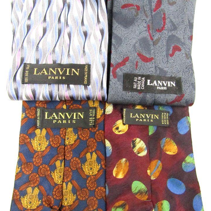 LANVIN 他ネクタイ 4本セットまとめ売り LANVIN ランバン ネクタイ ブランド 4点セット まとめ売り
