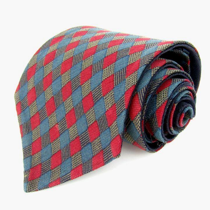 【未使用】Brioni ネクタイ チェック柄 ジャガード織 肉厚 イタリア製 O61D00OC4311012F.jpg