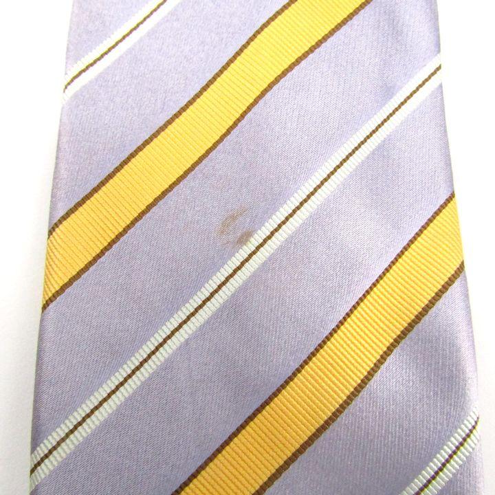 美品⭐︎ブリオー二 Brioni ストライプ　ネクタイ　イタリア製　パープル 美品⭐︎ブリオー二 Brioni ストライプ ネクタイ イタリア製