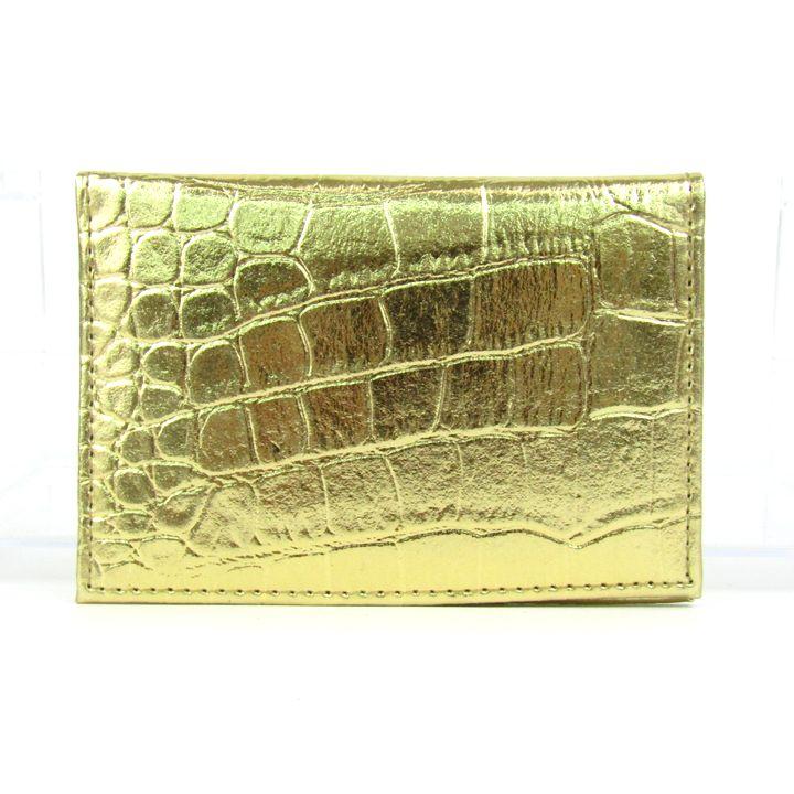 エゴイスト パスケース カードケース クロコ型押し ロゴ ブランド