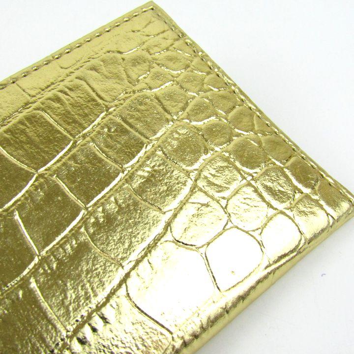 エゴイスト パスケース カードケース クロコ型押し ロゴ ブランド