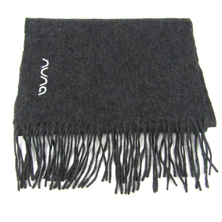 ヌナ マフラー カシミヤ 無地 ブランド レディース グレー nuna