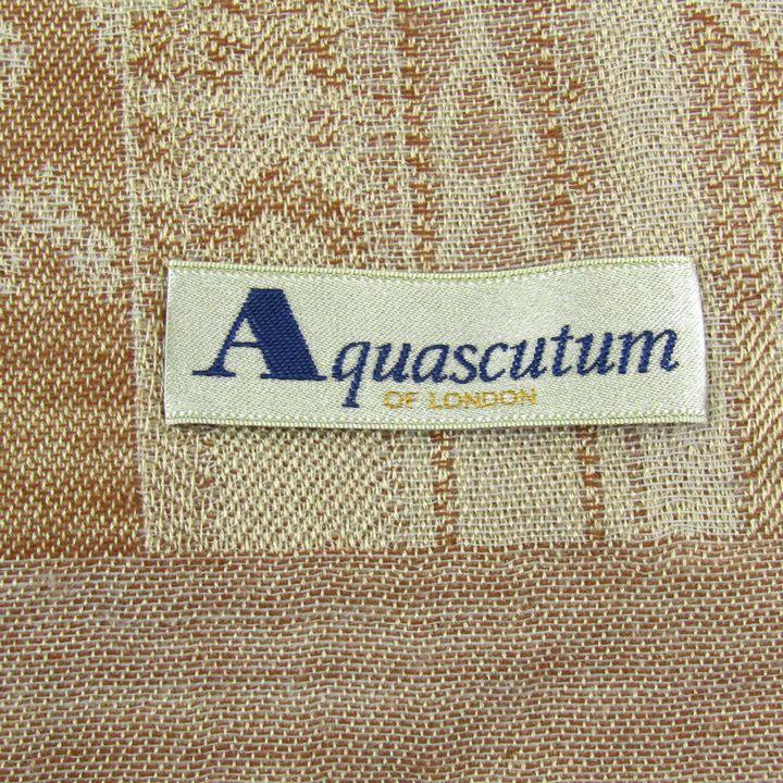 朝*顔様 アクアスキュータム　シルク×ウール大判ストールペイズリー Aquascutum アクアスキュータム ストール ショール ペイズリー柄