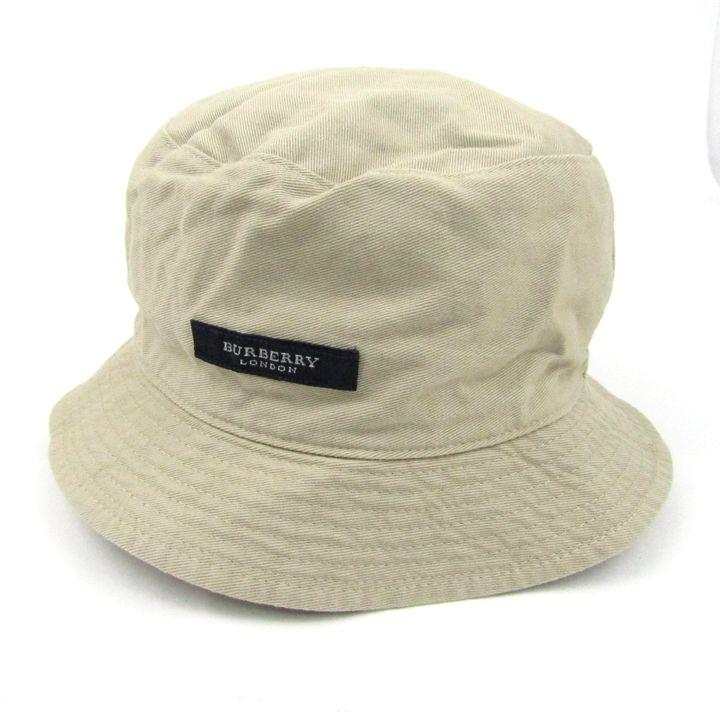 BURBERRYLONDON リバーシブル 帽子 ノバチェック ベージュ ハット バーバリー ロンドン バケットハット 帽子 ノバチェック