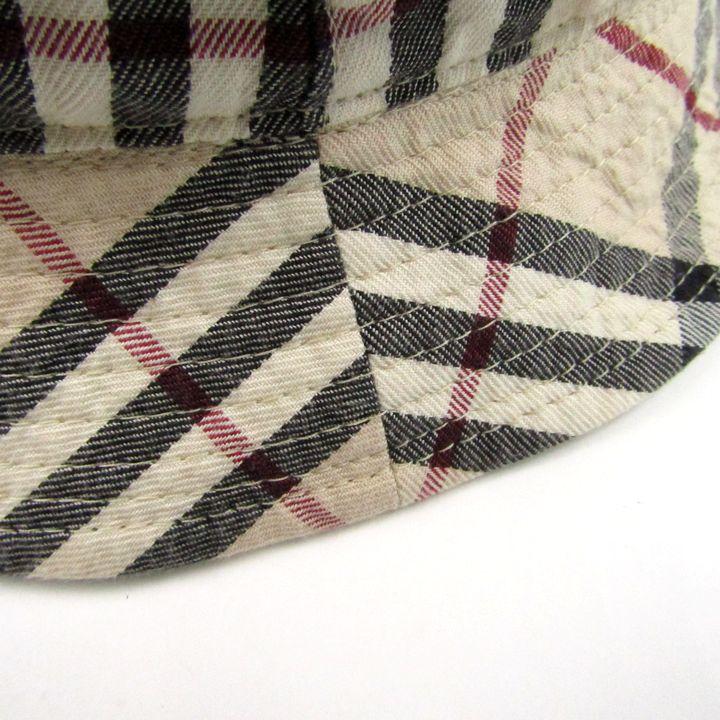 BURBERRYLONDON リバーシブル 帽子 ノバチェック ベージュ ハット バーバリー ロンドン バケットハット 帽子 ノバチェック