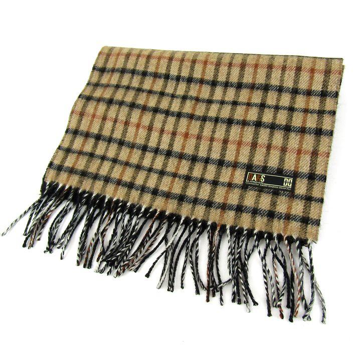 DAKS（ダックス） マフラー ウール カシミヤ混 リバーシブル ブランド