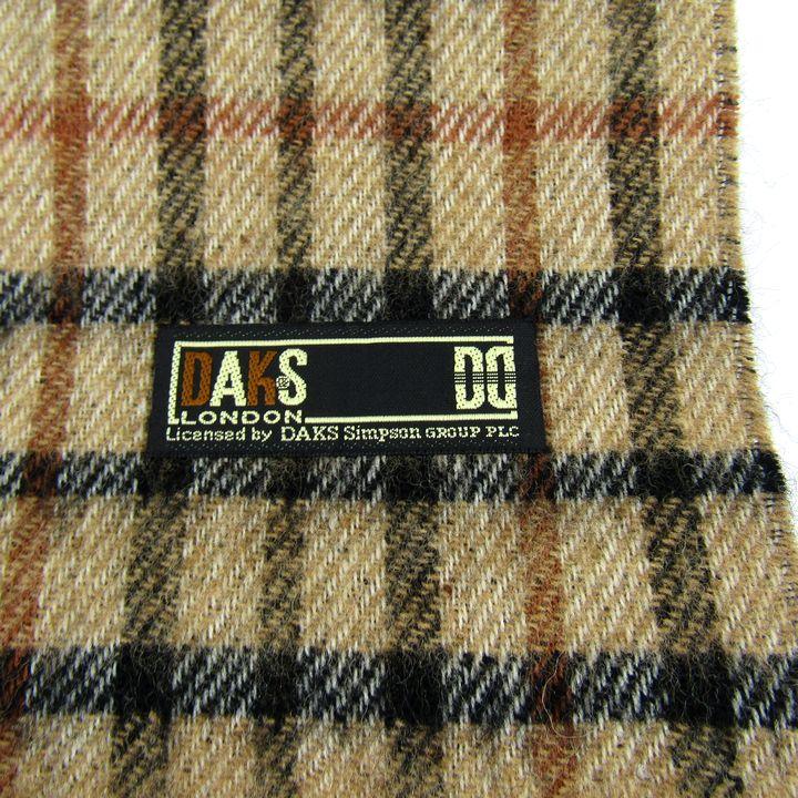 DAKS（ダックス） マフラー ウール カシミヤ混 リバーシブル ブランド