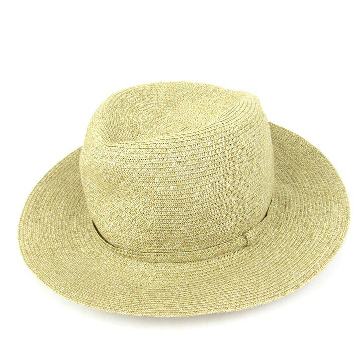 【maxim】新品未使用　マキシン　帽子　夏用　麦わら帽子　リボン マキシン ペーパーハット 未使用 リボン つば広 帽子 ブランド