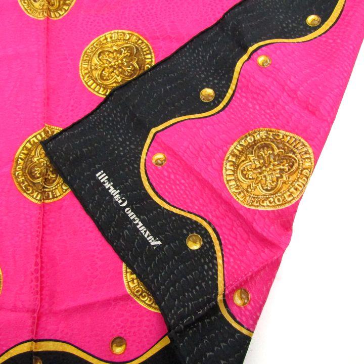 Nazareno Gabrielliナザレノ・ガブリエリ新品・未使用　黒革の手帳 Nazareno Gabrielli ナザレノガブリエリ ショルダーバッグ 総柄