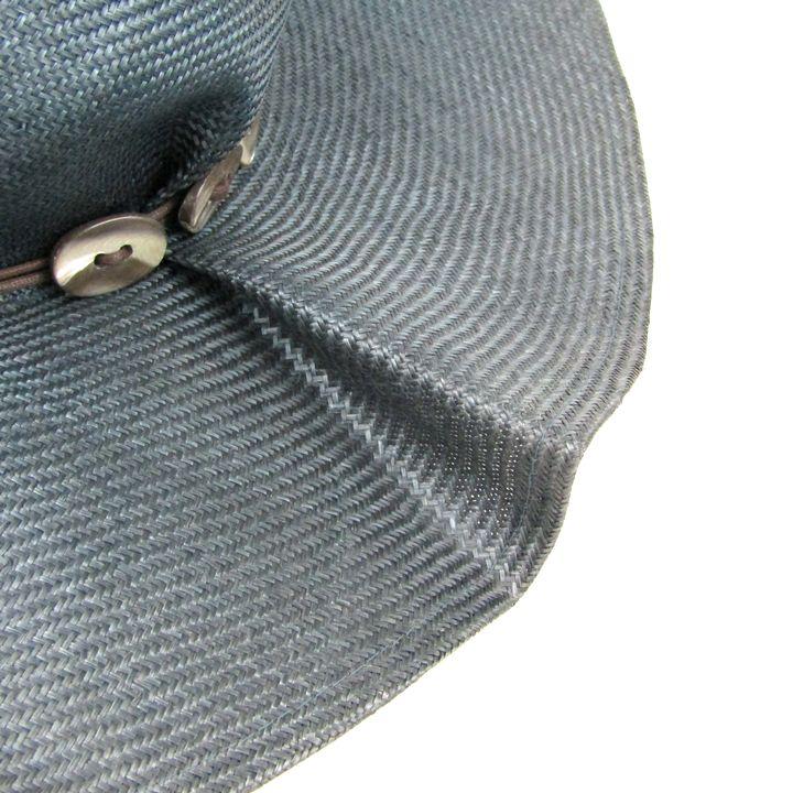 LANVIN（ランバン） ハット 麦わら帽子 つば広 ブランド レディース