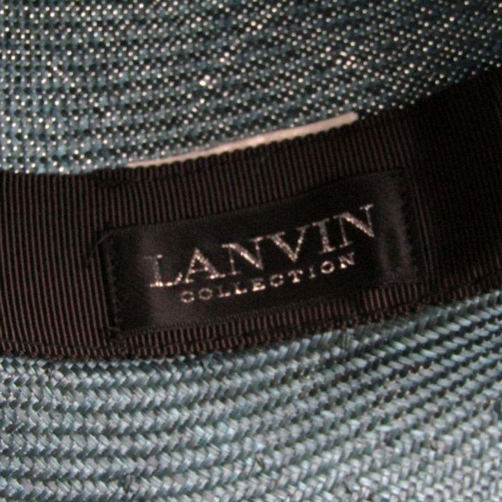 LANVIN（ランバン） ハット 麦わら帽子 つば広 ブランド レディース
