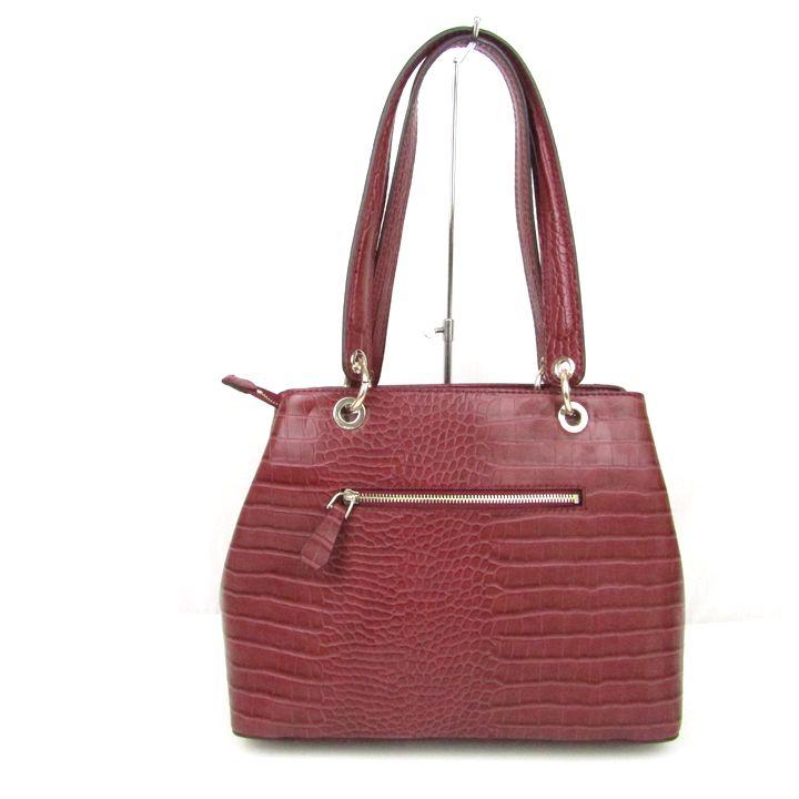 GUESS（ゲス） トートバッグ クロコ型押し レザー ショルダーバッグ