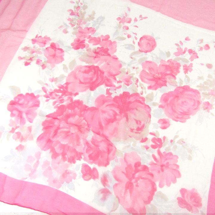 新品！ ニナリッチ☆NINA RICCI☆ふじ色系☆小花柄ストール☆スカーフ NINA RICCI - 新品！ ニナリッチ☆NINA RICCI☆ふじ色系☆小花柄
