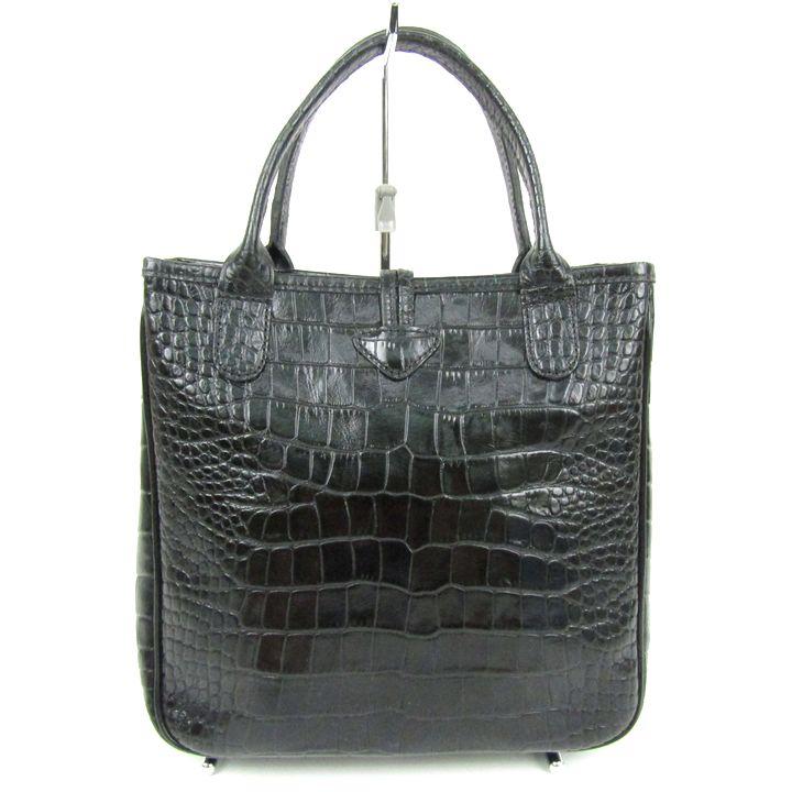 LONGCHAMP ロンシャン トートバッグ ロゾ ハンドバッグ クロコ型