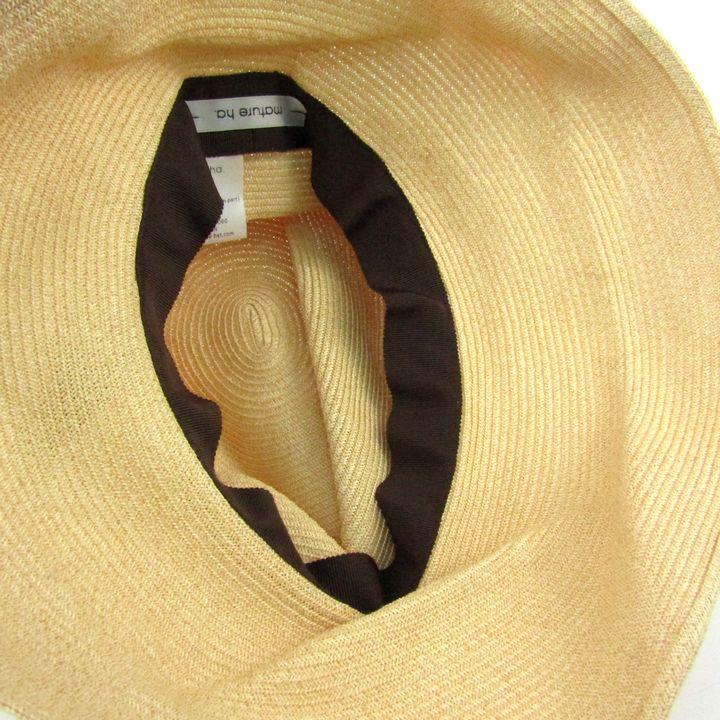 マチュアーハ ペーパーハット 麦わら帽子 つば広 日本製 ブランド  