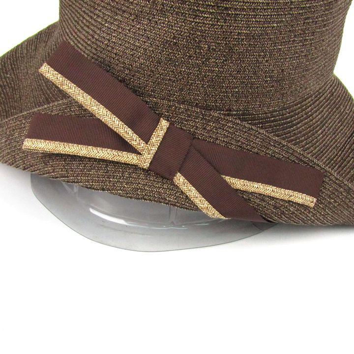 アシーナニューヨーク ペーパーハット 麦わら帽子 つば広 日本製