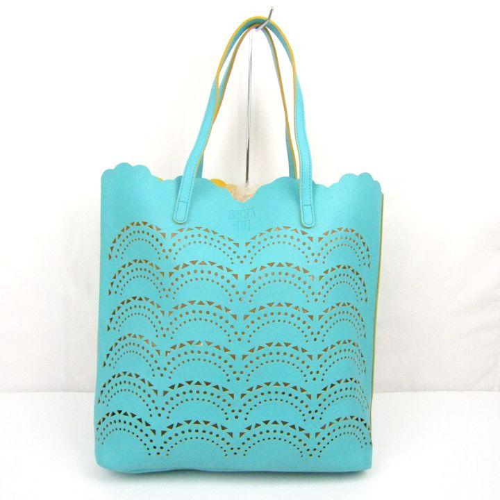 【最終価格】極美品ANNA SUI アナスイ レザートートバッグ自立 肩掛け可能 ANNA SUI（アナスイ） トートバッグ ジーナ トートバッグバッグ