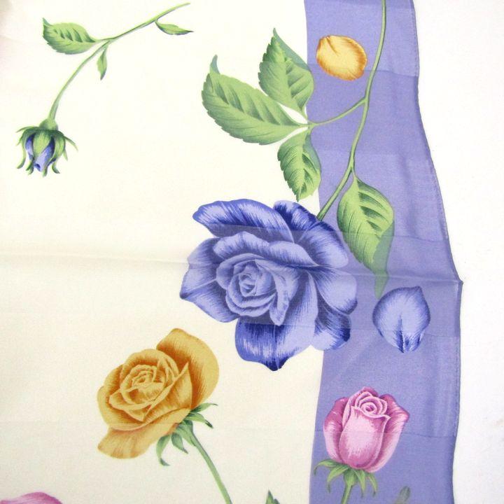 HANAE MORI ハナエモリ スカーフ シルク 未使用 花柄 ブランド