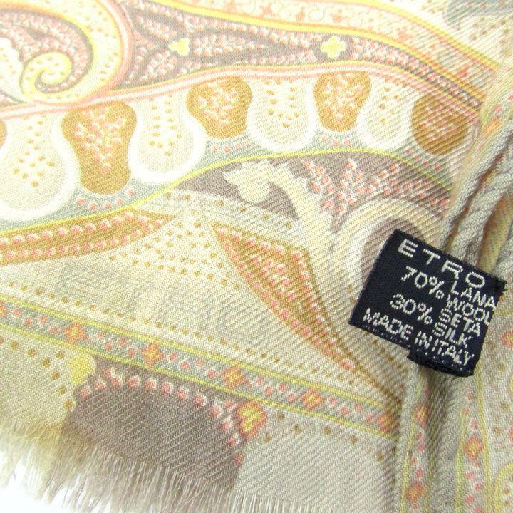ETRO エトロ ストール スカーフ ペイズリー柄 シルク 大判