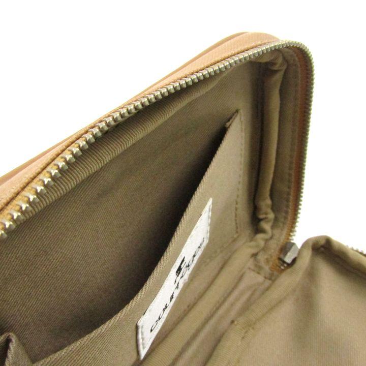 courreges クレージュ アクセサリーポーチ ハンドバッグ ロゴ ベージュ courreges クレージュ アクセサリーポーチ ハンドバッグ ロゴ ベージュ