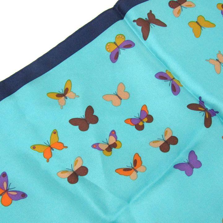 HANAE MORI（ハナエモリ） スカーフ 未使用 バタフライ 蝶柄 シルク