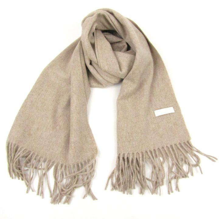 ANTEPRIMA フリンジビジュー マフラー タグ付き マフラー ビジュー フリンジ カシミヤ100% グレー（2022/11